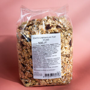 muesli cranberry & fruit